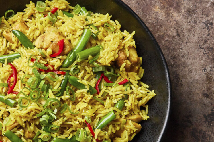 Fragrant Nigerian-inspired fried rice is easy enough for a weeknight